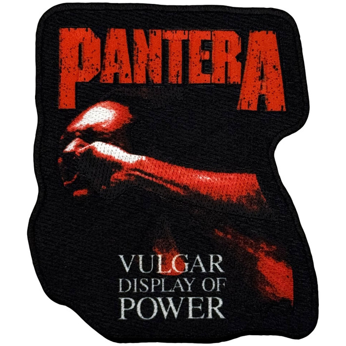 Pantera 'Red Vulgar' Iron On Woven Patch