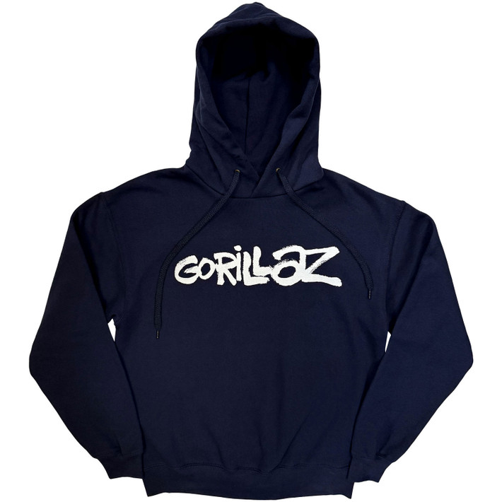 Gorillaz 'Cracker Island' (Navy Blue) Pull Over Hoodie