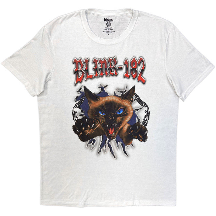Blink-182 'Cheshire Cat' (White) T-Shirt