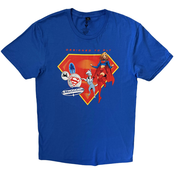 DC Comics 'Supergirl Designed To Fly' (Blue) T-Shirt