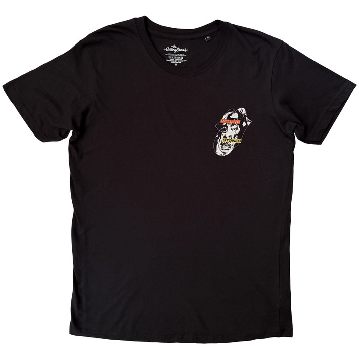 The Rolling Stones 'Foreign Tongues Pocket Logo' (Black) T-Shirt