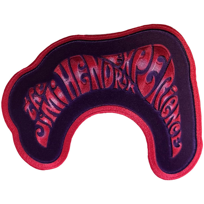 Jimi Hendrix 'Swirl Logo' Iron On Woven Patch