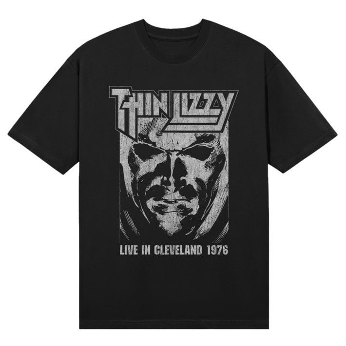 Thin Lizzy 'Jailbreak Live In Cleveland '76' (Black) T-Shirt