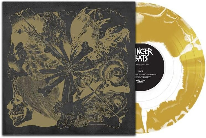 Cancer Bats 'Bears, Mayors, Scraps & Bone' LP Gold White Melt Vinyl