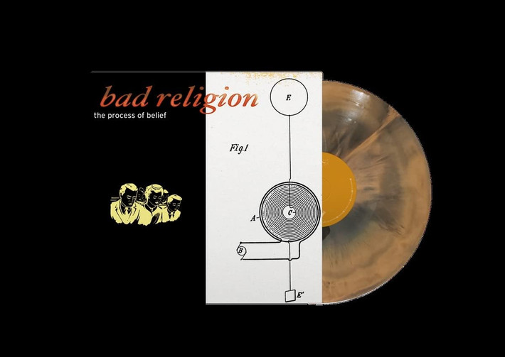 Bad Religion 'Process of Belief' (20th Anniversary) LP Orange Black Galaxy Vinyl