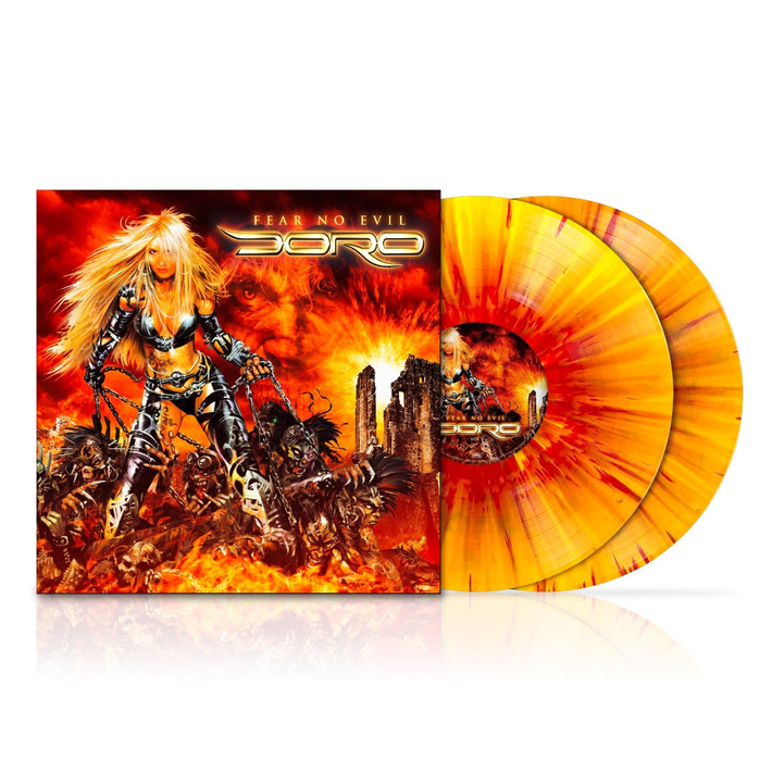 PRE-ORDER - Doro 'Fear No Evil' 2LP Yellow Red Splatter Vinyl - RELEASE DATE 2nd October 2026