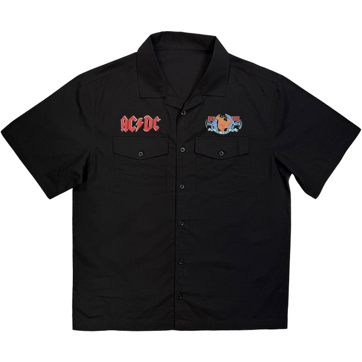 AC/DC 'On Tour '83' (Black) Casual Shirt