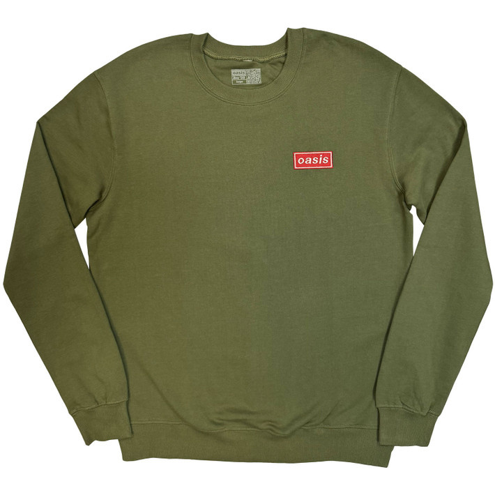 Oasis 'Red Decca Logo' (Khaki Green) Ex-Tour Sweatshirt