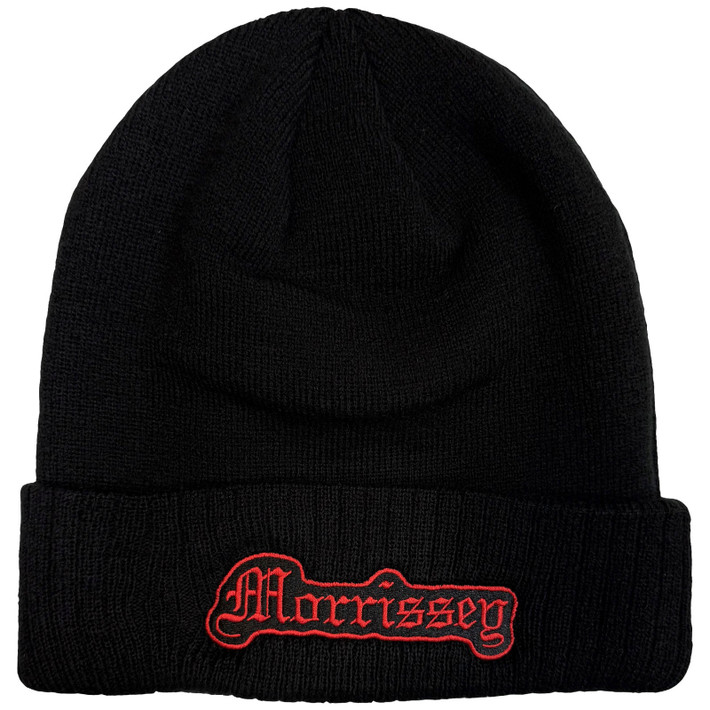 Morrissey 'Old English Logo' (Black) Beanie Hat