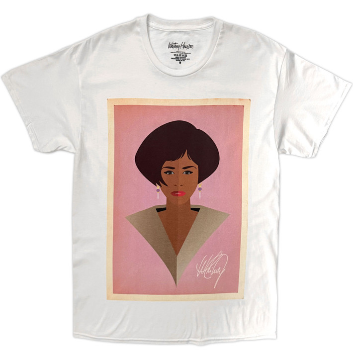 Whitney Houston 'Icon' (White) T-Shirt