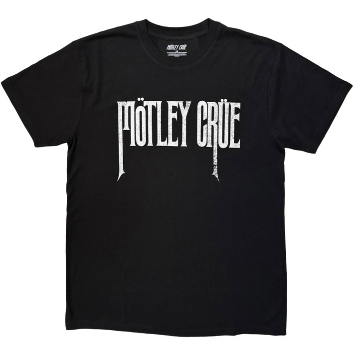 Motley Crue 'Logo Mono' (Black) T-Shirt