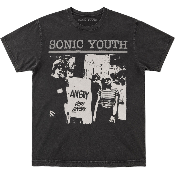 Sonic Youth 'Angry' (Black) T-Shirt