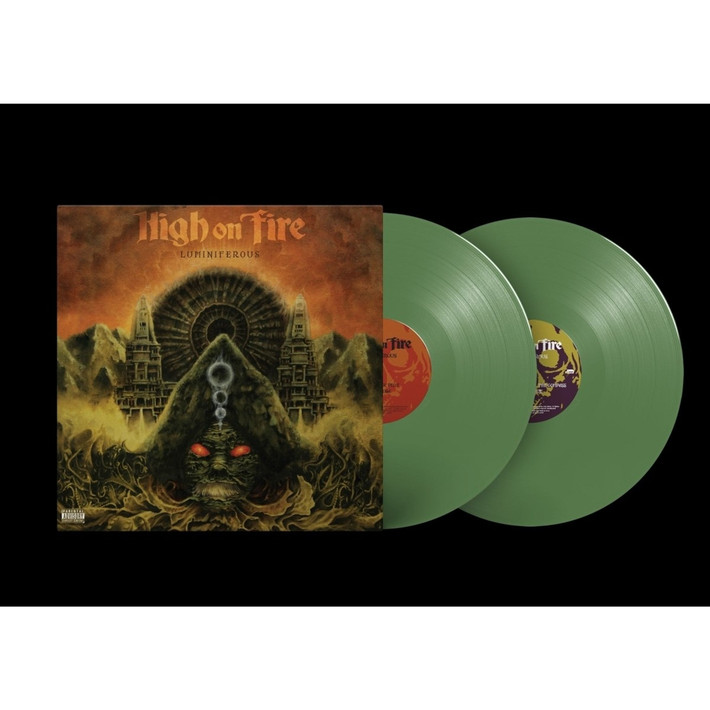 High on Fire 'Luminiferous' 2LP Olive Green Vinyl