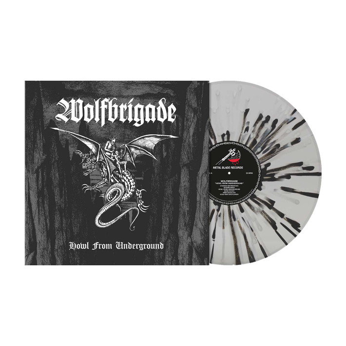 PRE-ORDER - Wolfbrigade 'Howl From Underground' LP Crystal Clear Black White Splatter Vinyl - RELEASE DATE 9th October 2026