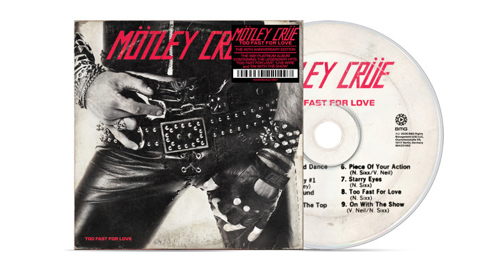 PRE-ORDER - Motley Crue 'Too Fast For Love' (Too Fast For Love (45th Anniversary 2026 Remaster) CD Digisleeve - RELEASE DATE 30th October 2026