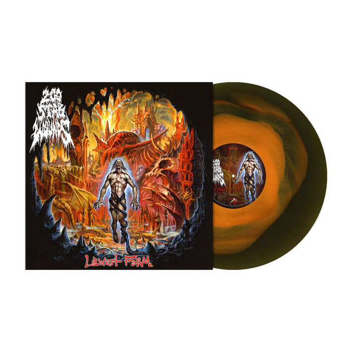 PRE-ORDER - 200 Stab Wounds 'Lowest Form' LP Orange Swamp Green Melt Vinyl - RELEASE DATE 19th February 2027