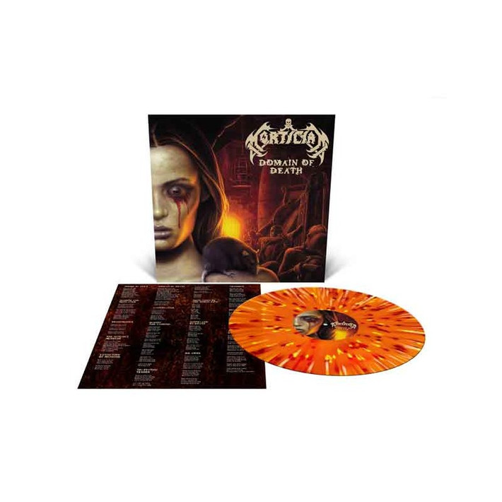 Mortician 'Domain Of Death' LP Orange Krush Splatter Vinyl