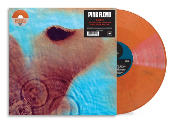 PRE-ORDER - Pink Floyd 'Meddle' (National Album Day) LP San Tropez Orange Marble Vinyl - RELEASE DATE 17th October 2026