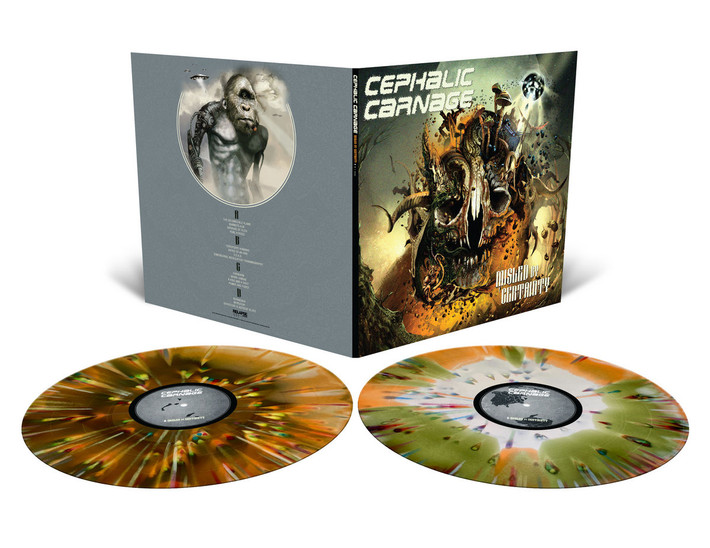 Cephalic Carnage 'Misled By Certainty' 2LP Tri Colour Merge with Splatter Vinyl