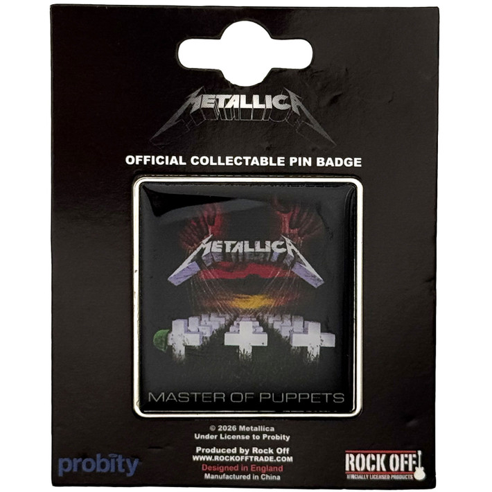 Metallica 'Master Of Puppets v1' Pin Badge