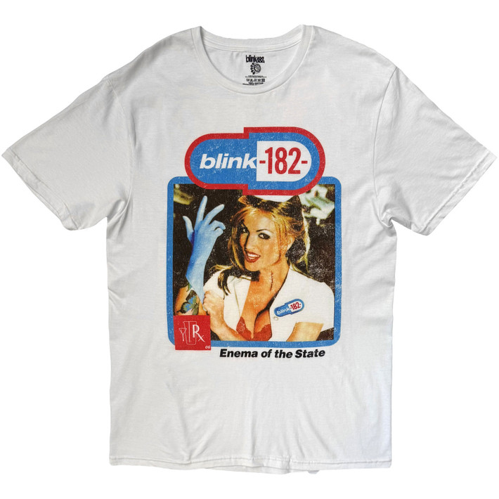 Blink-182 'Enema Of The State' (White) T-Shirt