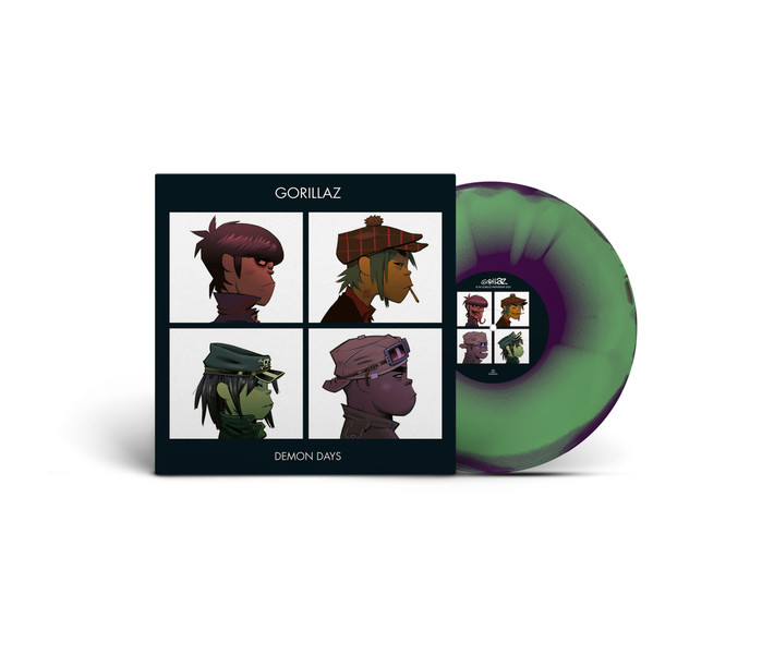 PRE-ORDER - Gorillaz 'Demon Days' (Half Speed Master) LP Green Purple Red Vinyl - RELEASE DATE 4th December 2026