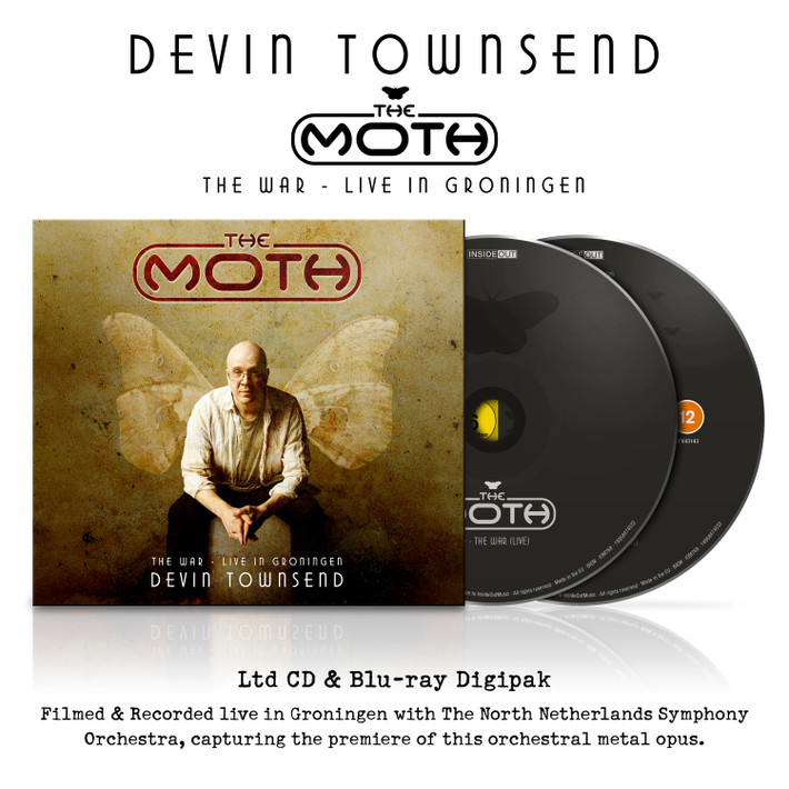 PRE-ORDER - Devin Townsend 'The Moth (The War Live)' CD + Blu-Ray - RELEASE DATE 6th November 2026