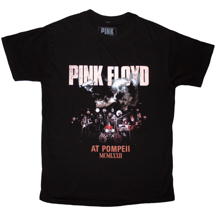 Pink Floyd 'Pompeii Live Photo' (Black) T-Shirt