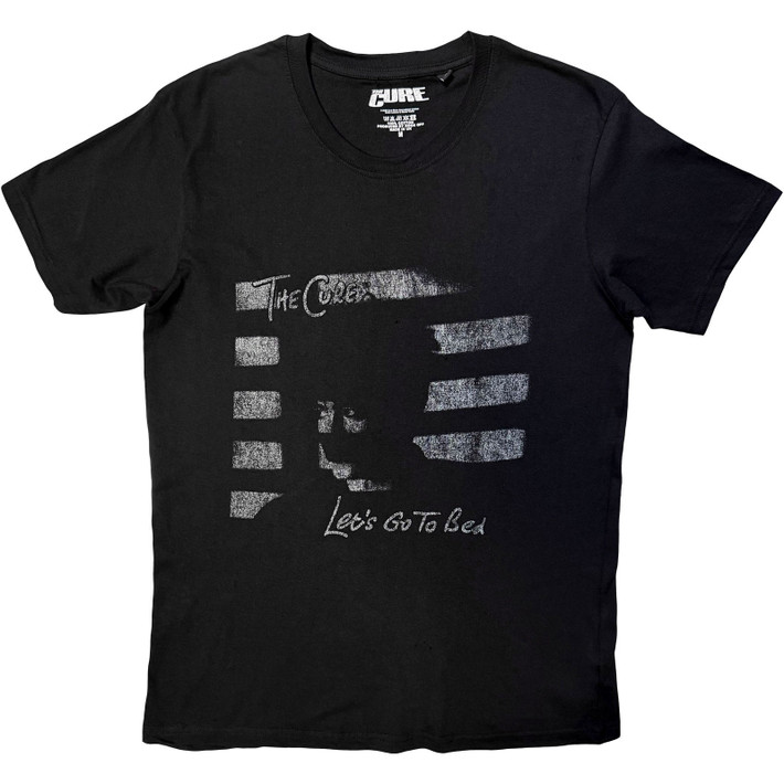 The Cure 'Let v1's Go To Bed' (Black) T-Shirt