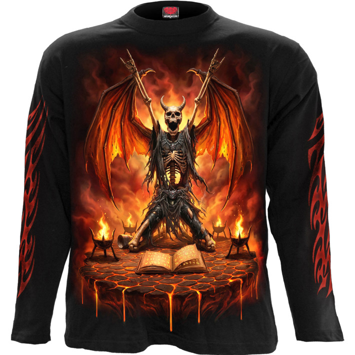Spiral 'Skeletal Worship' (Black) Long Sleeve Shirt