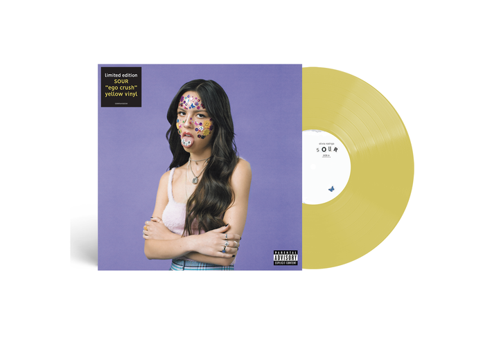PRE-ORDER - Olivia Rodrigo 'SOUR' LP 'Ego Crush' Yellow Vinyl - RELEASE DATE 20th November 2026