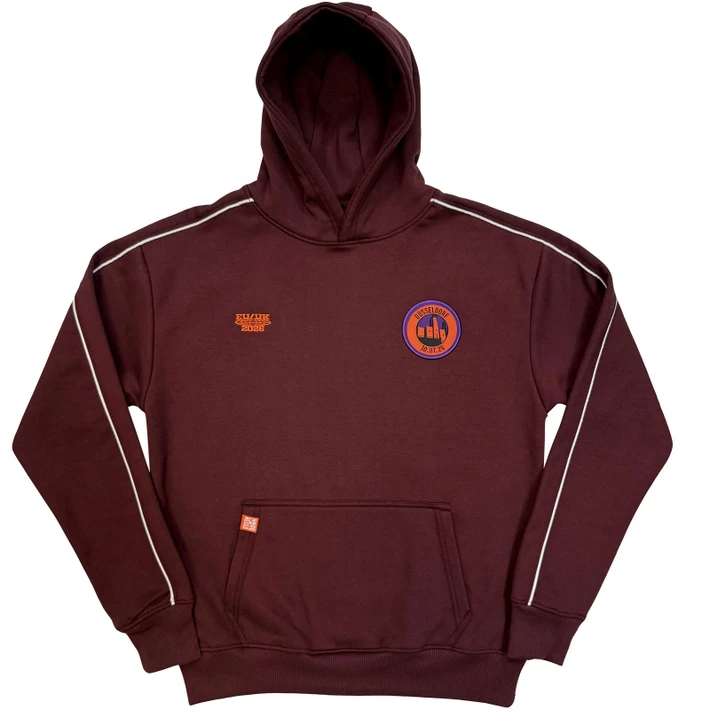 System of a Down 'Dusseldorf Event Tour '26' (Maroon Red) Pull Over Hoodie