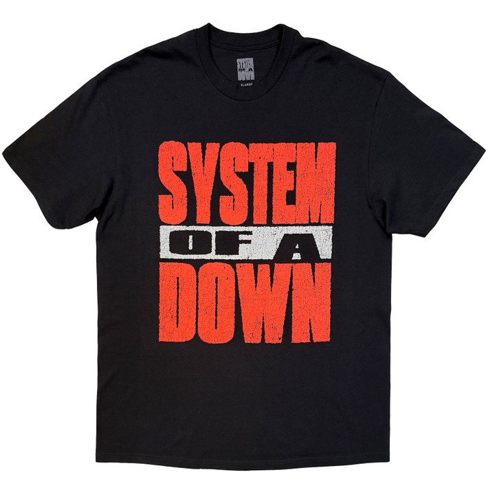 System of a Down 'Map Backprint Tour '26' (Black) T-Shirt