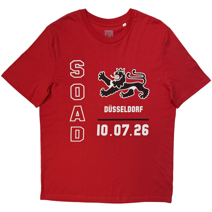 System of a Down 'Dusseldorf Event Tour '26' (Red) T-Shirt