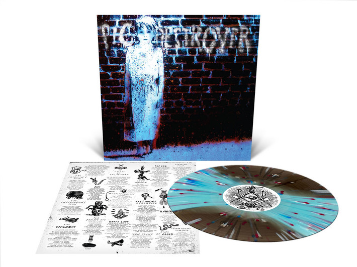 Pig Destroyer 'Book Burner' LP Tri Colour Striped with Splatter Vinyl