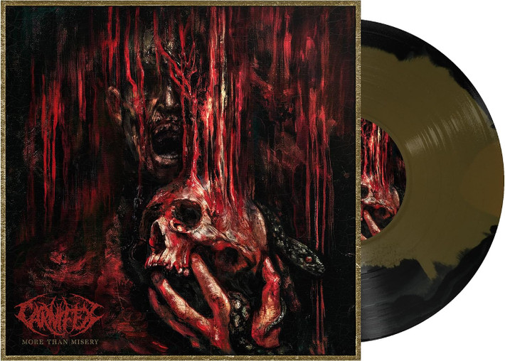 PRE-ORDER - Carnifex 'More Than Misery' LP Gold Black Vinyl - RELEASE DATE 6th November 2026