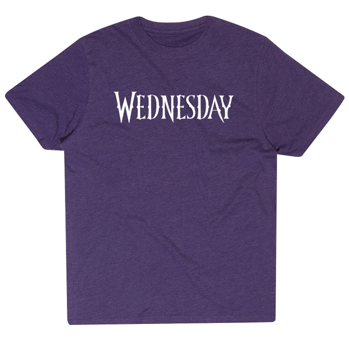 Wednesday 'Logo' (Heather Purple) T-Shirt