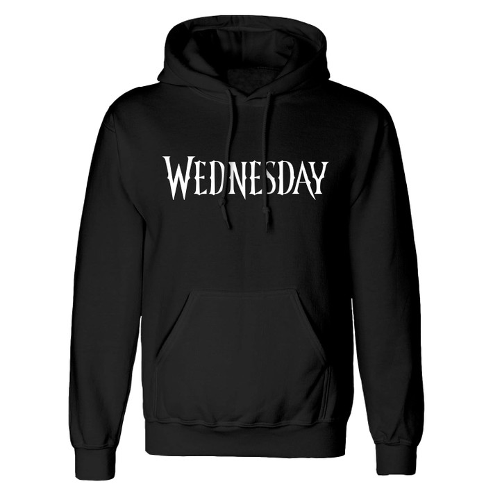 Wednesday 'Logo' (Black) Pull Over Hoodie