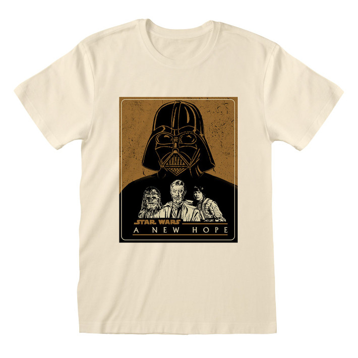 Star Wars 'A New Hope Character Vector' (Ecru) T-Shirt
