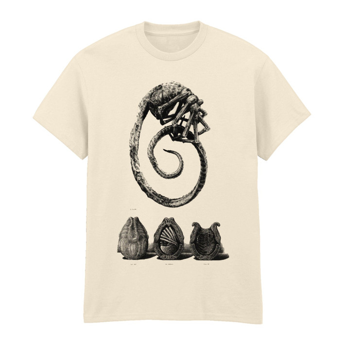 Alien 'Face Hugger Dissection' (Ecru) T-Shirt