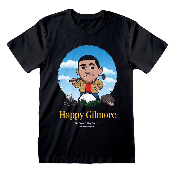 Happy Gilmore 'He Doesnt Play Golf' (Black) T-Shirt