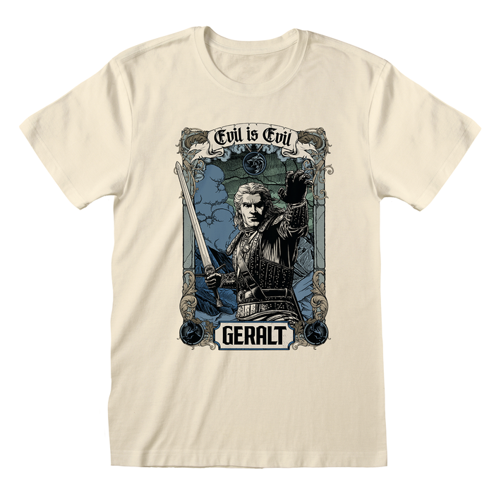 The Witcher 'Evil Is Evil' (Ecru) T-Shirt