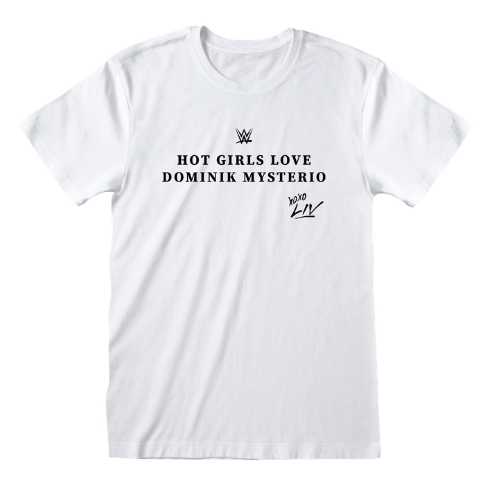 WWE 'Hot Girls Love Dominik Mysterio' (White) T-Shirt