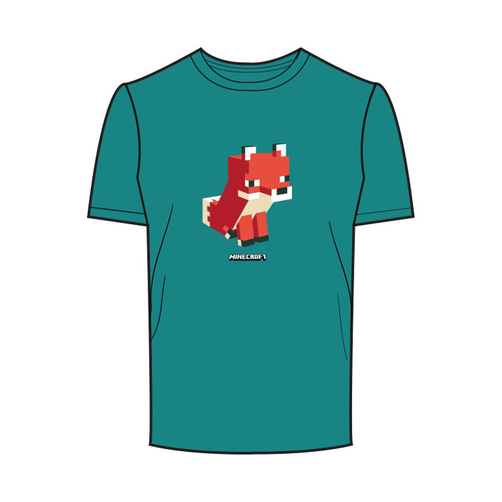 Minecraft 'Simple Fox' (Jade Dome) T-Shirt