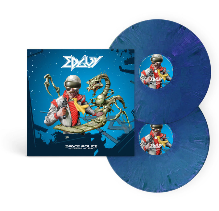 PRE-ORDER - Edguy 'Space Police - Defenders Of The Crown' 2LP Blue Black & White Marbled Vinyl - RELEASE DATE 11th December 2026
