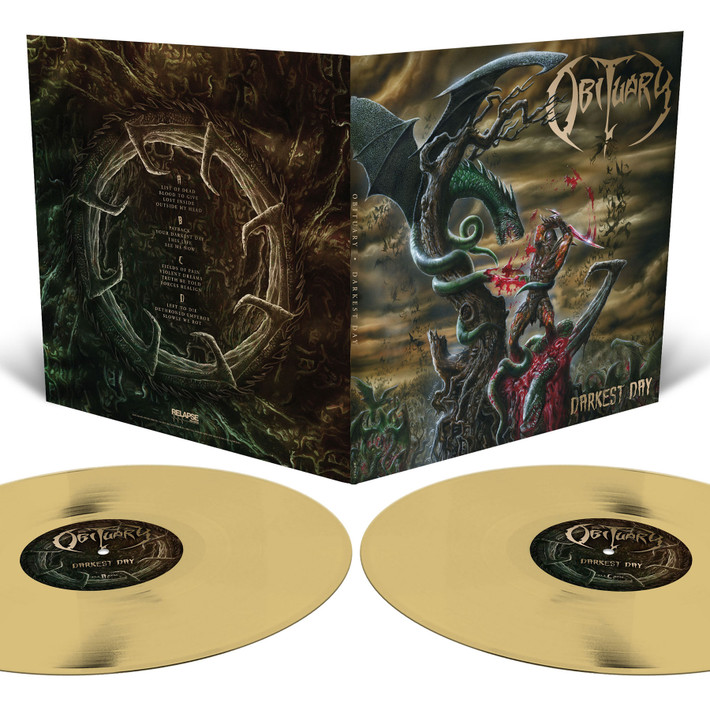 PRE-ORDER - Obituary 'Darkest Day' 2LP Translucent Gold Vinyl - RELEASE DATE 11th December 2026