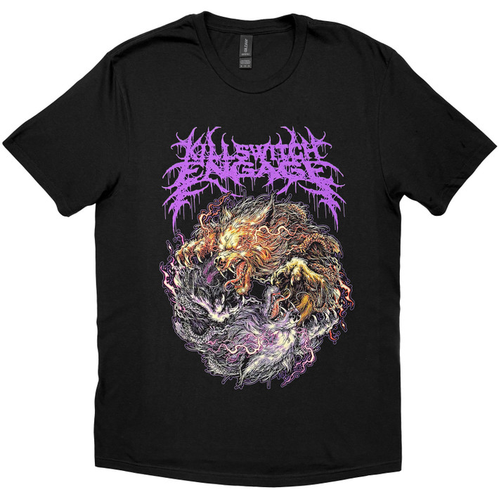 Killswitch Engage 'Yin Yang Wolves' (Black) T-Shirt