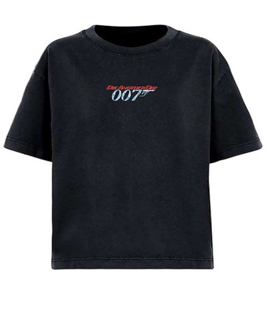 Official James Bond 'No Time To Die' Logo T-Shirt - Men's Natural White Tee, Size XXL