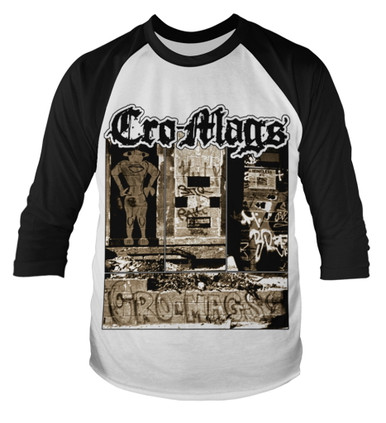 Cro-Mags 'Graffiti' (2 Tone) 3/4 Length Sleeve Raglan Baseball Shirt