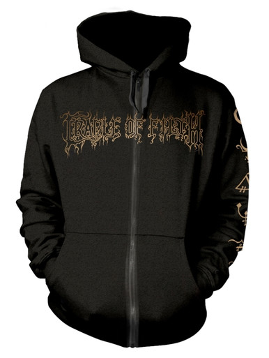 Cradle Of Filth Existence Is Futile Black Zip Up Hoodie